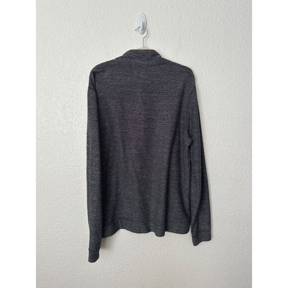 Marine Layer Clayton Henley Sweater Pullover Cotton Blend Gray Mens Large - Picture 5 of 9